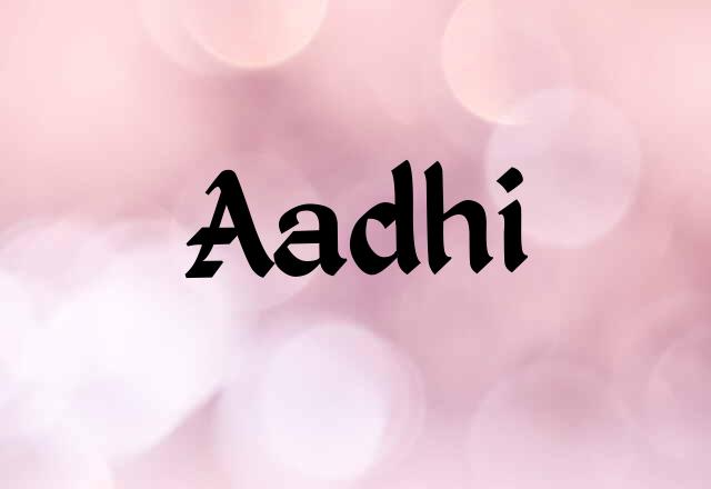 Aadhi Name Images