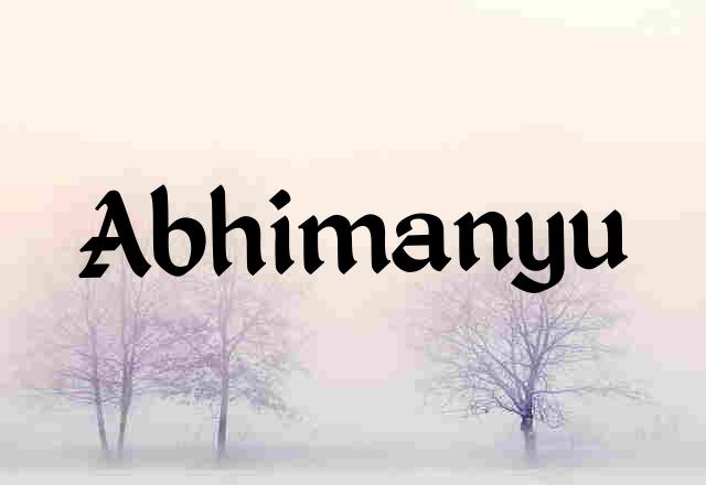 Abhimanyu Name Images