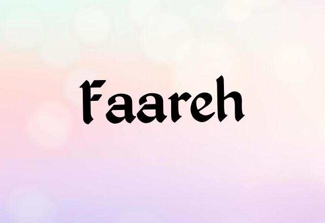 Faareh Name Images