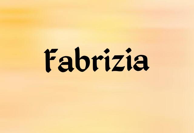 Fabrizia Name Images