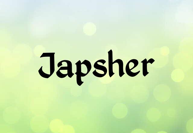 Japsher Name Images