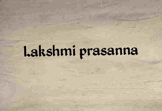 Lakshmi Prasanna Name Images