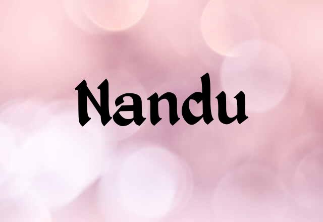 Nandu Name Images