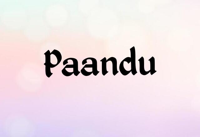 Paandu Name Images
