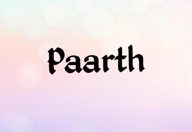 Paarth Name Images