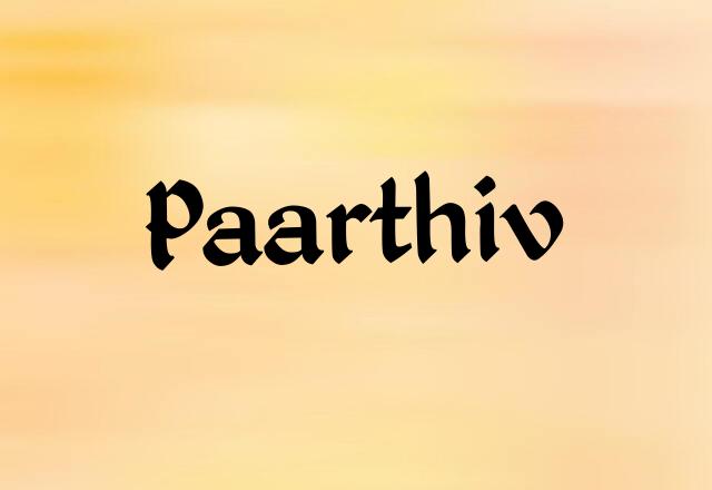 Paarthiv Name Images