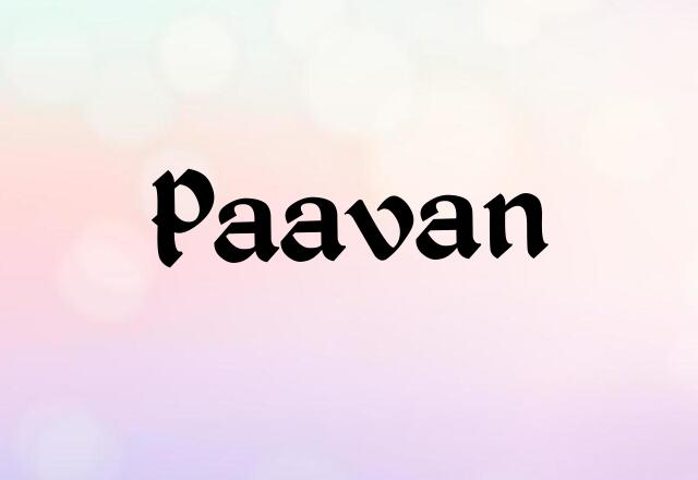 Paavan Name Images