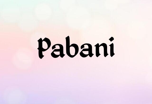 Pabani Name Images