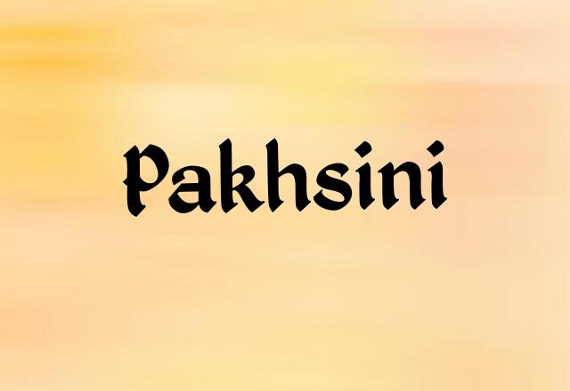 Pakhsini Name Images