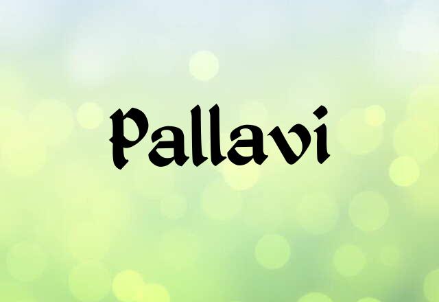 Pallavi Name Images