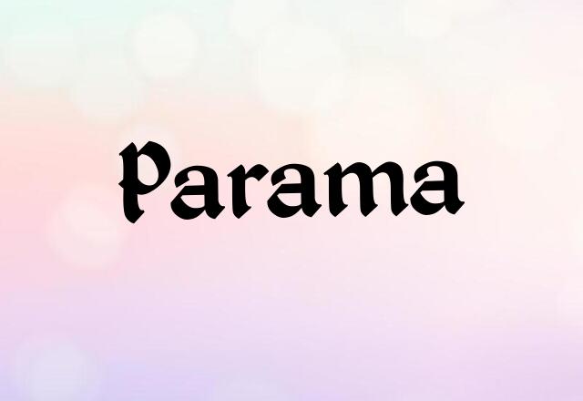 Parama Name Images