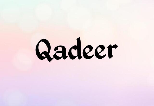 Qadeer Name Images