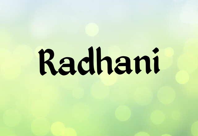 Radhani Name Images