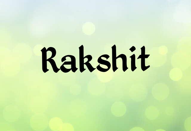 Rakshit Name Images
