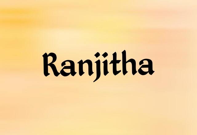 Ranjitha Name Images