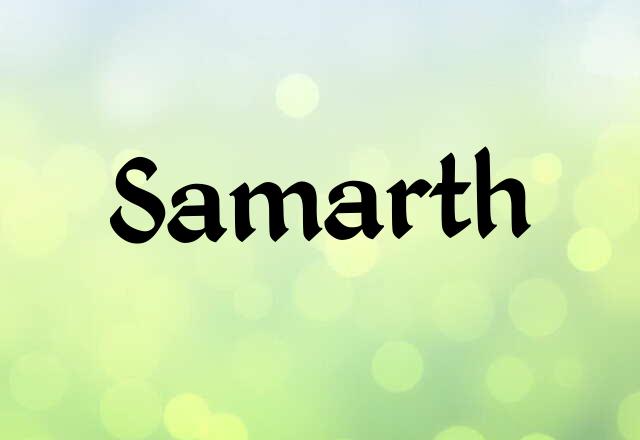 Samarth Name Images