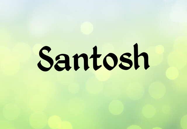 Santosh Name Images