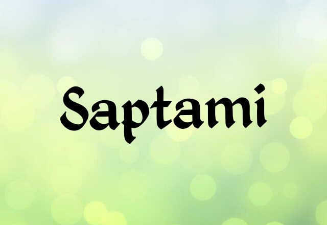 Saptami Name Images