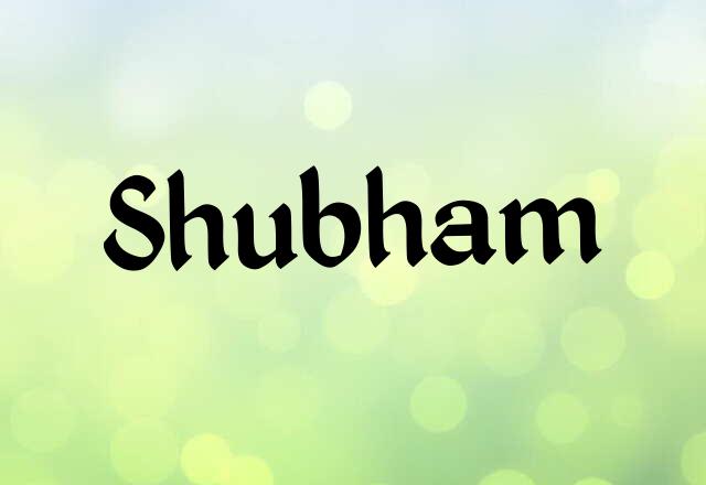 Shubham Name Images